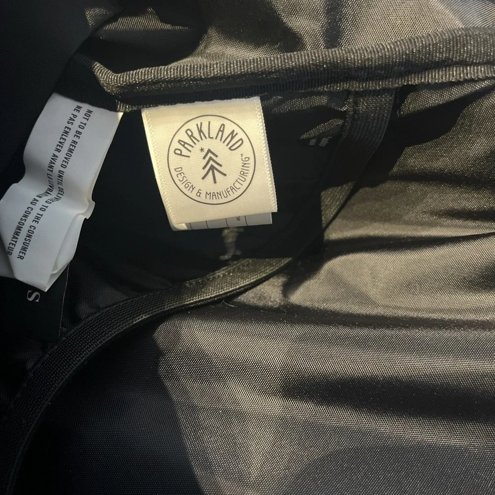 Parkland Backpack Book Bag Hiking Camping Large Drawstring‎ Buckles Black